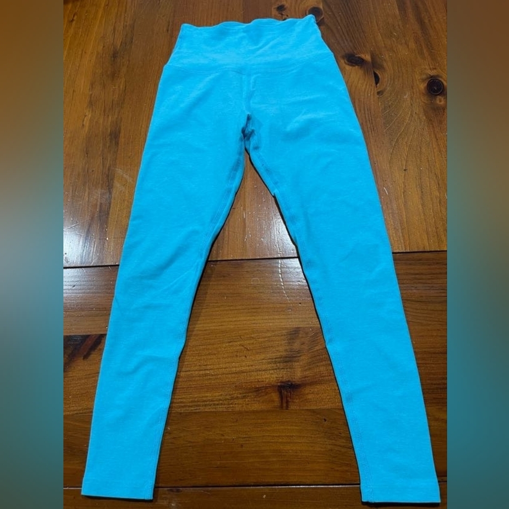 Beyond Yoga Womens Teal Blue‎ High Waisted Soft Athletic Yoga Leggings Size XS